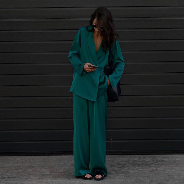 Breezy Day Satin Suit